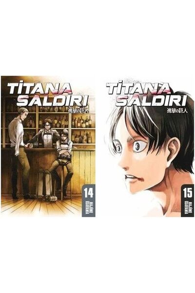 Gerekli Şeyler Yayıncılık Titana Saldırı 14-15 manga seti (2 kitap)