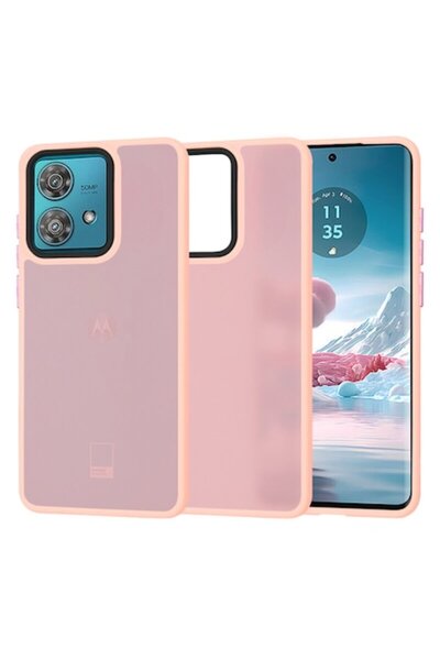 Dali Husă de protecție pentru Motorola Edge 40 Neo, HaloFrost, TPU, roz