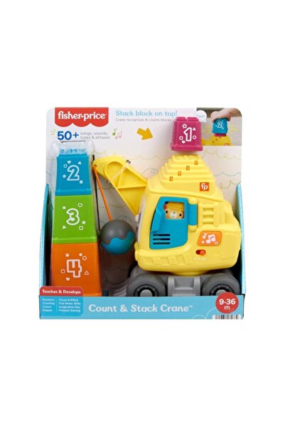 mattel Vehicul Fisher-price Count Stack Crane (hwy62)