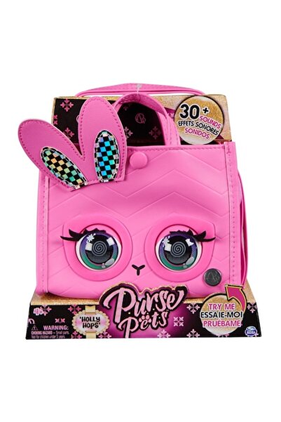 Purse Pets Gentuta Tote Purse Pets - Holly Hops, interactivă