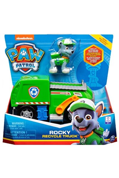 PAW PATROL Set figurine with vehicle, Spin Master, Paw Patrol, Rocky, multicolor