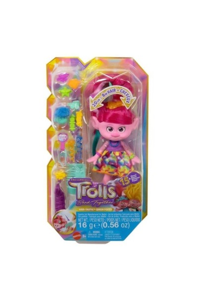 mattel Papusa, Mattel, Trolls Regina Mac, Plastic, Multicolor