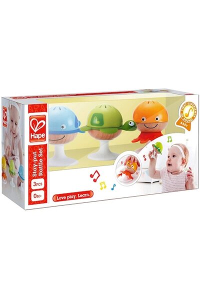 Hape Set 3 zornăitoare Hape, muzicale, cu ventuze
