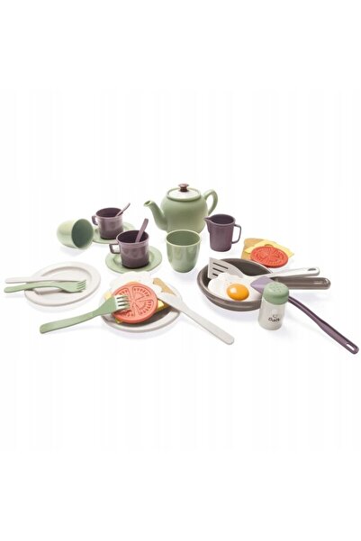DANTOY Children's Breakfast Play Set, Green Garden, 29 Pieces, Multicolored