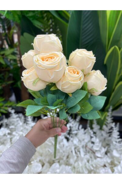 KOZALILAR Yapay Çiçek 7 Dallı Katmerli Gül