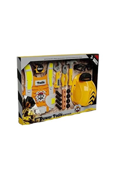 Import ProNice Set scule pentru copii Import ProNice, casca cu lanterna, vesta, ochelari de protectie, multicolor