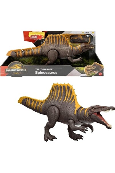 mattel Jurassic World Rebirth Spinosaurus Figure with Dual Functions and Sound Effects