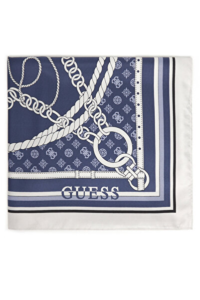 Guess Women's Scarf White, Blue AW5340POL03