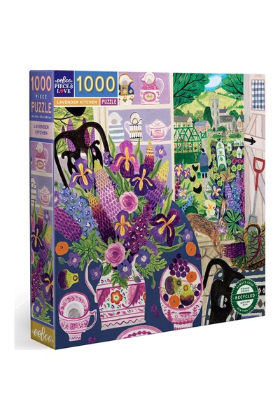 Eeboo Puzzle Bucataria lavanda, 1000 de piese
