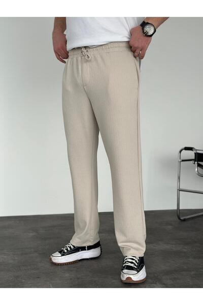 KağanKY Μπεζ κοτλέ Jogger