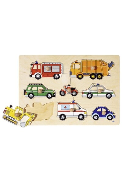 Goki Puzzle, Goki, Lemn, Multicolor