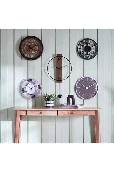 Home Box Saratoga Clock with Convex Glass - 33x4.5 cm