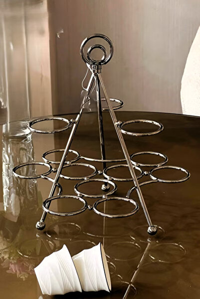 Generic Stylishly designed stainless steel cup holder for 12 cups