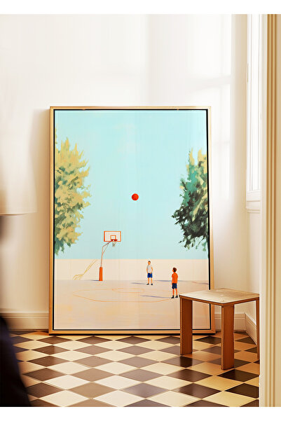 ARTHOUSECOLLECTIVE Poster de baschet - 6 - Teren de baschet și jucători - Pos...