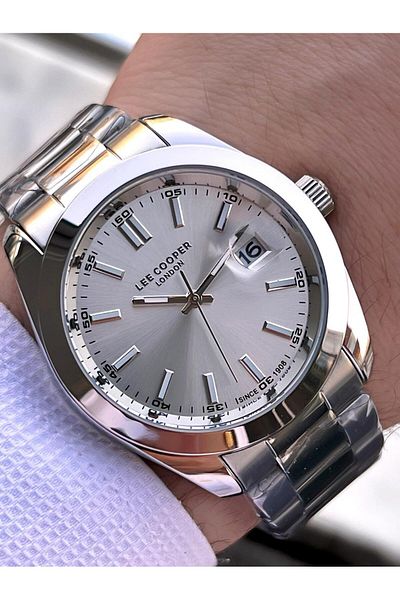 Lee Cooper Steel Cord Calendar Dial 5 Atm 2 Year Warranty Men's Wrist Watch Elc8189.330