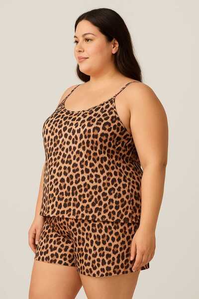 MODA Plus Size Battal Strap Shorts Suit / 2Xl-3Xl-4Xl