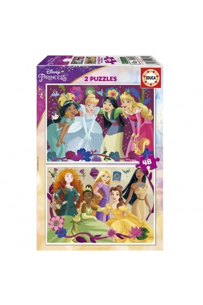 EDUCA Puzzle, Educa, Disney Princesses, 2 x 48 pieces