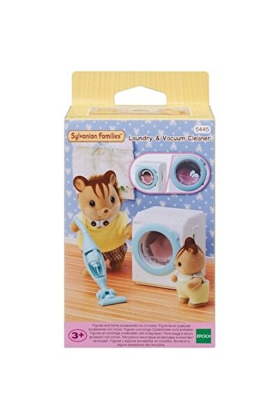 SYLVANIAN FAMILIES Set Masina de Spalat si Aspirator, Sylvanian Families, Multicolor
