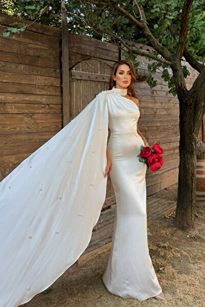 Sindimoda Işık Kuyruk Detay Boncuklu Tasarım Abiye 1099