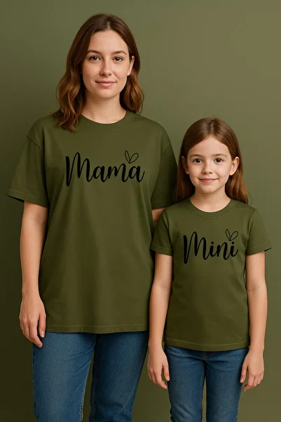 SVART WEAR Mama Mini Mother Daughter Matching T-Shirt Set T-Shirt Twin Mother Daughter Oversize Mama Mini (Single Price)