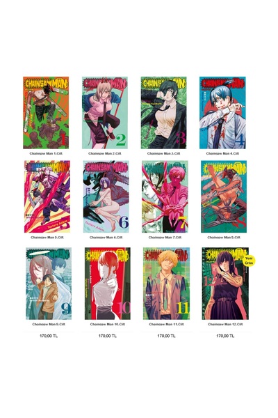Gerekli Şeyler Chainsaw Man 1 2 3 4 5 6 7 8 9 10 11 12 Lİ SERİ