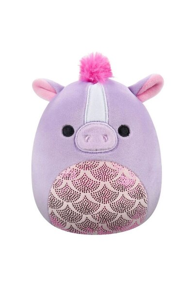 Squishmallows Jucărie de pluș pentru copii, Squishmallows, textil, cu model, violet, 13 cm