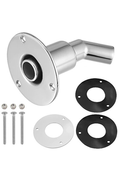PAA-auto Stainless steel casing, 45° pipe, Ø22mm, auxiliary heater/sirocol/boat hull/car bodies gas exhaust