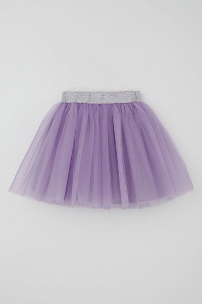 Breeze Fustă Tutu pentru Fete cu Detalii cu Sclipici în Talie Elastică 5-10 Ani, Lila