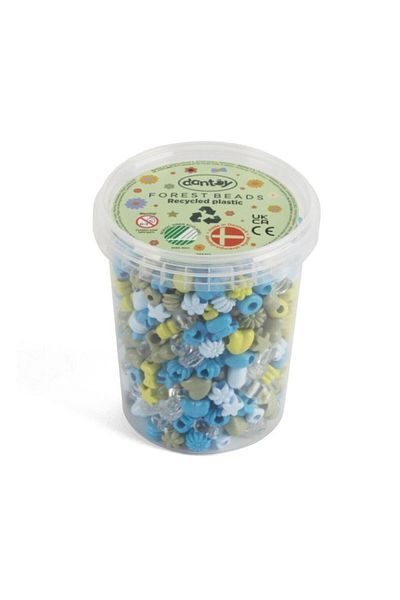 DANTOY Set 520 margele de insirat, Dantoy, multicolor, pentru dezvoltarea creativitatii, 3+ ani