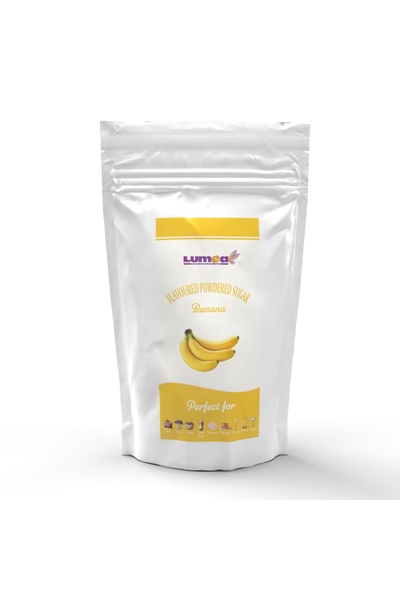 Lumea Zahar pudra cu aroma de Banana, 500g -