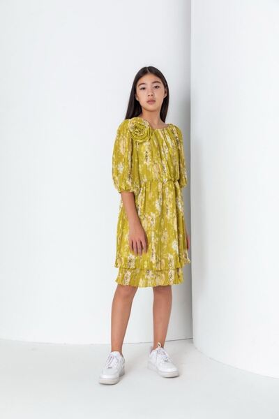 HAUSEkids Φόρεμα για κορίτσια Barrie 8-15 ετών-Πράσινο λάδι