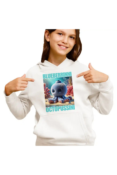 OEM Hanorac Copii Fete Brainrot Blueberrinni Octopussini