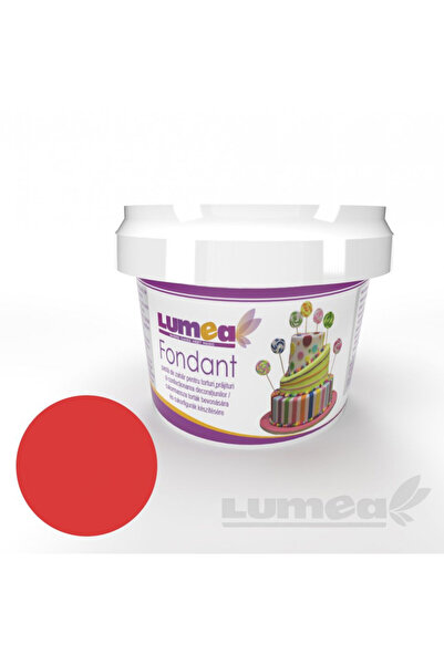 Lumea Fondant rosu efect neon, 400g -