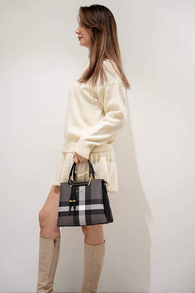 Silver Polo Geantă de mână și crossbody pentru femei 969