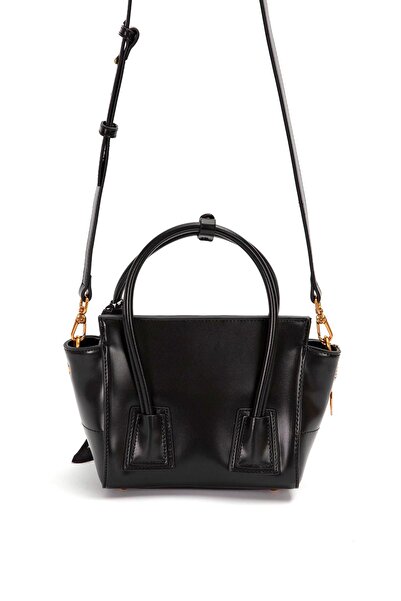 Levidor 930459 Women's Scarf Detailed Shoulder Bag Black