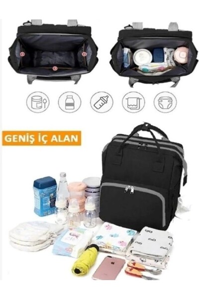 northern fashion Yataklı Anne Bebek Bakım Çantası Yataklı, Su Geçirmez, Terma...