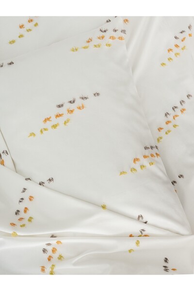 Cotton Box Twirly Double Duvet Cover Set Feya Cinnamon