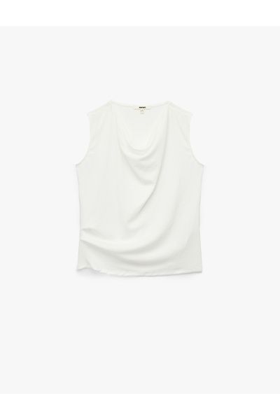 Koton Wrap Fabric Sleeveless Degaje Collar Blouse
