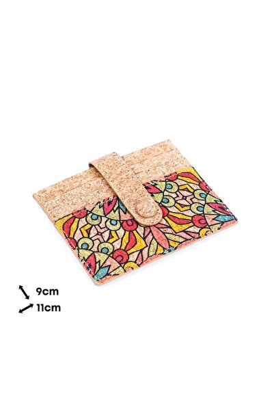 IBU Cork - Cork Wallet for Cards Floral (Model: 4)