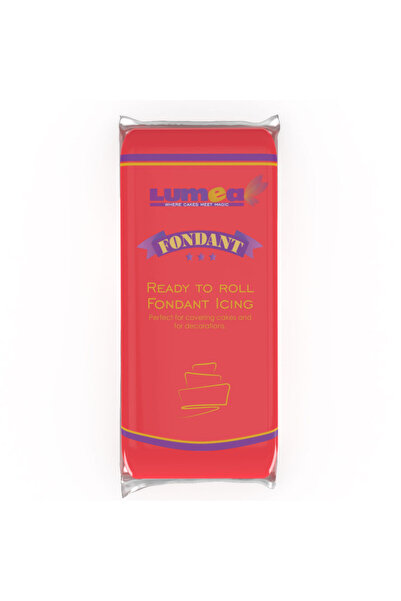 Lumea Fondant Rosu Coral, 1 kg -