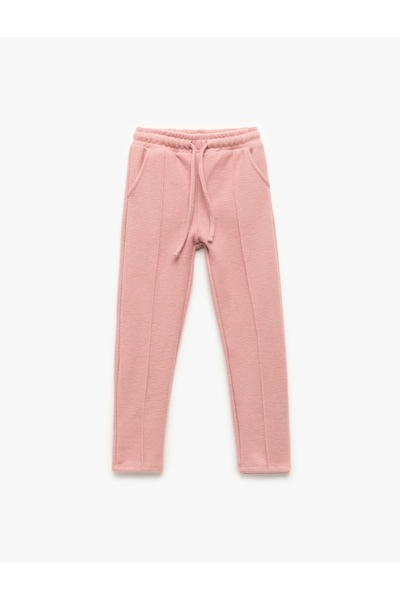 Koton Carrot Cut Basic Trousers with Elastic Waist and Pockets