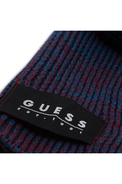 Guess Men's Scarf Burgundy, Navy Blue AM9334POL03