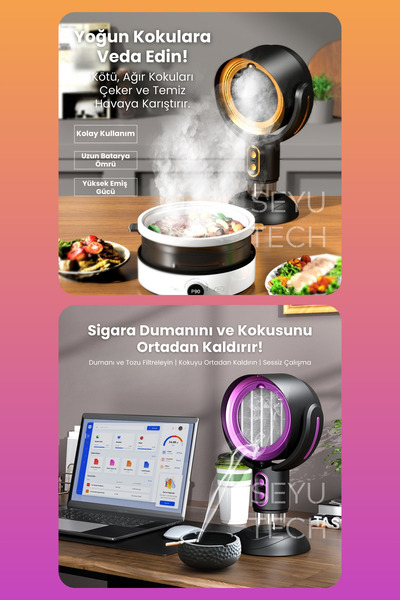 SEYUTECH Taşınabilir Masaüstü Smart Air Purifier Duman Ve Koku Arındırıcı Akıllı Hava Temizleyici