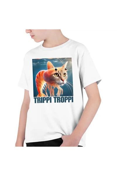 OEM Tricou Copii Baieti Brainrot Trippi Troppi