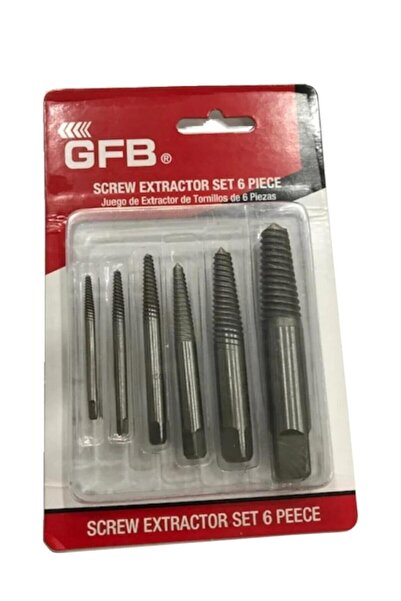 Genel Markalar GFB Ters Kılavuz Takımı Kırık Vida Sökme Klavuz Seti (6 Parça) 3-25 Mm
