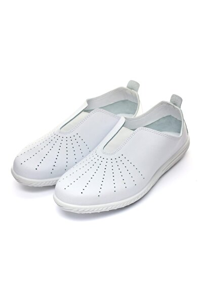 Tellus Tellus 72-06 leather sports shoes, White - 39