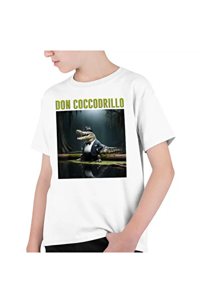 OEM Tricou Copii Baieti Brainrot Don Coccodrillo