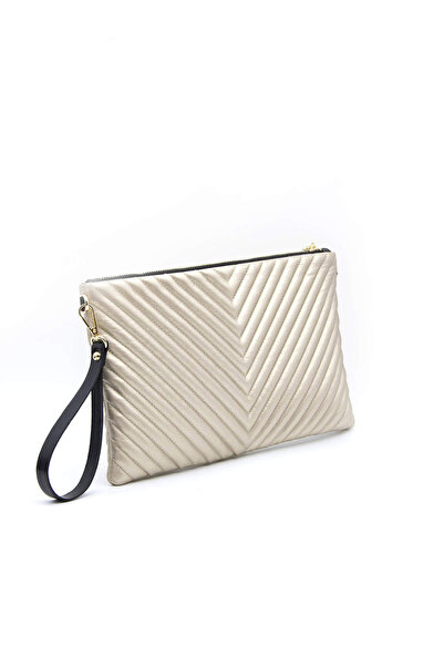 Silver Polo Gold - Gold Nv1034 Women's Portfolio Clutch