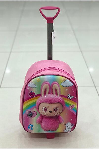 LUX LAZER ÇANTA Anaokul Kreş Çocuk Valiz Sırt Çantası Çekçekli Tekerlekli