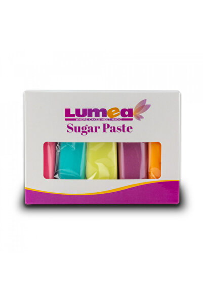 Lumea Set fondant Neon-effect mix, 100g x 5 buc. -